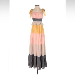 A. Calin by flying tomato floaty boho maxi dress, size small